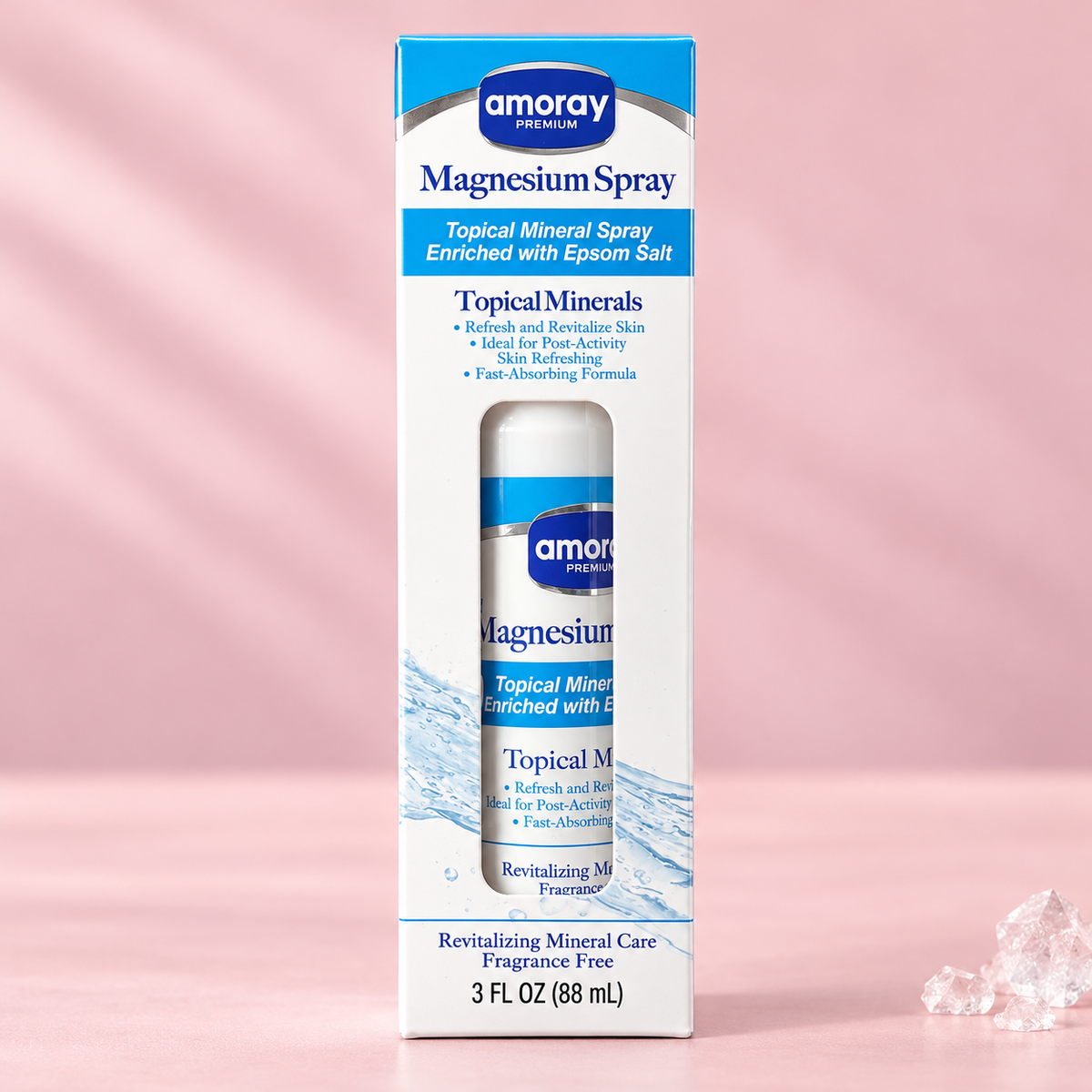 Spray de magnesio Amoray Premium, 88 ml