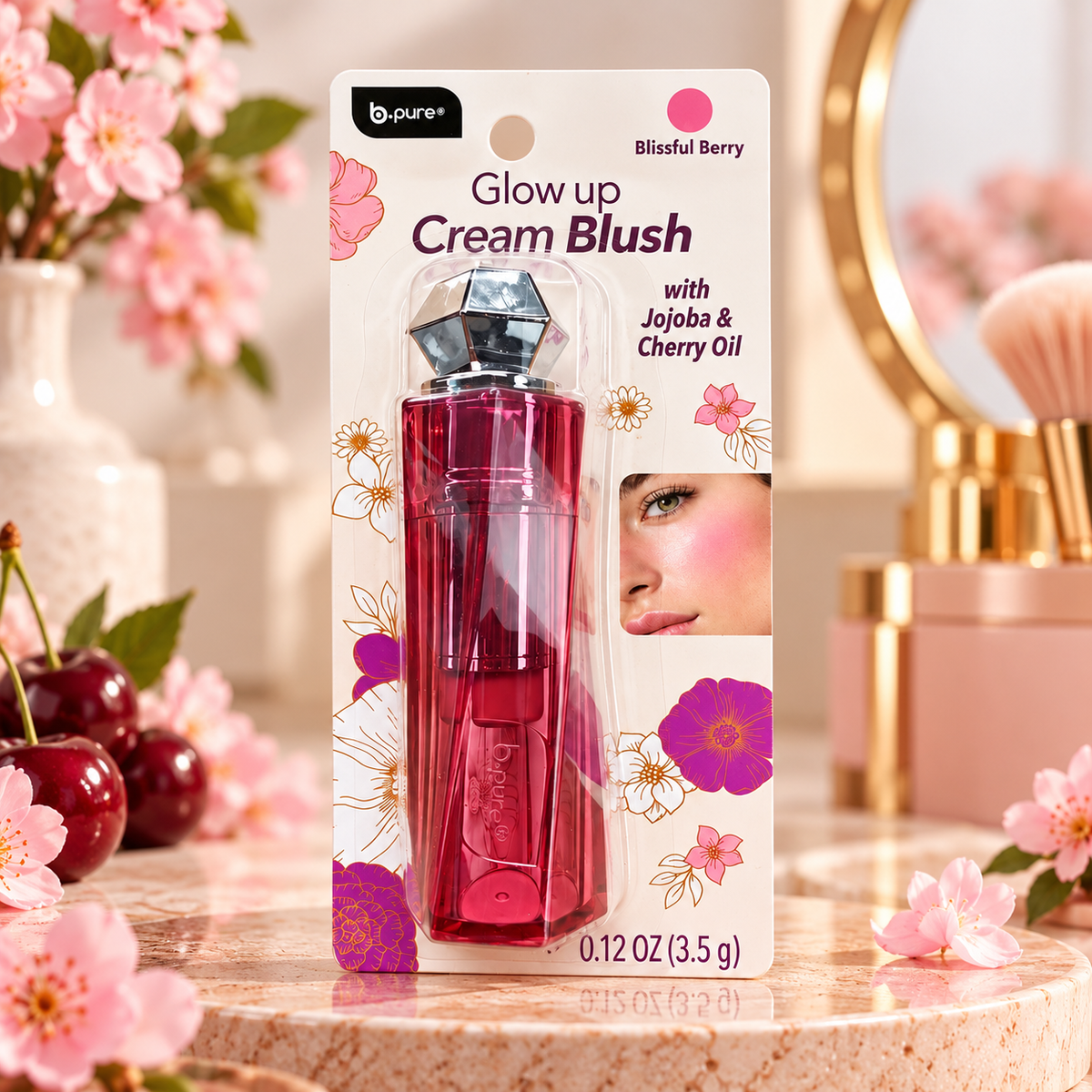 Rubor en crema b.pure Blissful Berry