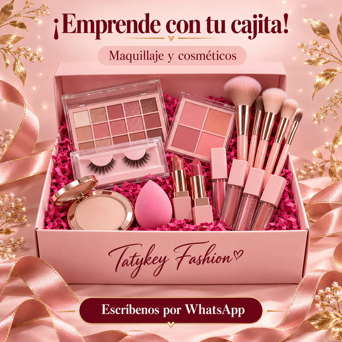 Cajita emprendedora de maquillaje y cosméticos de Tatykey Fashion