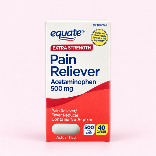 Pain Reliever Equate 500 mg — 40 comprimidos