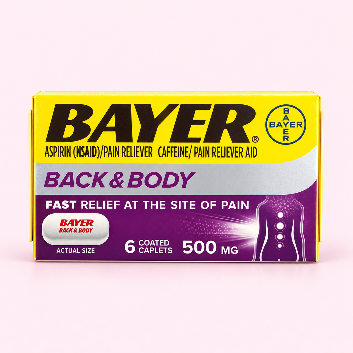 Bayer Back & Body 500 mg — 6 comprimidos
