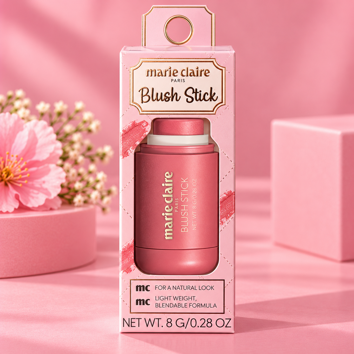 Marie Claire Blush Stick rosado coral