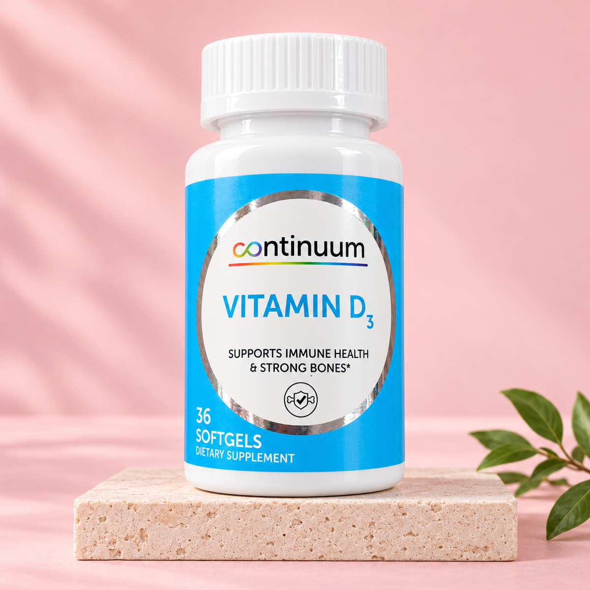 Vitamina D3 Continuum — 36 cápsulas blandas