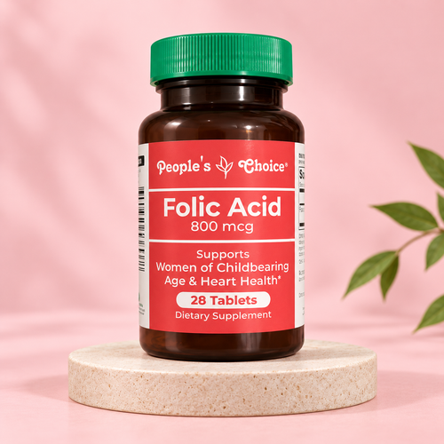 Ácido fólico People’s Choice 800 mcg — 28 tabletas